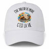 Casquette Blanche Être tailleur de pierre c'est la vie