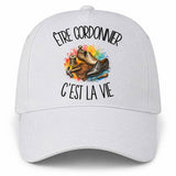 Casquette Blanche Être cordonnier c'est la vie