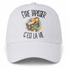 Casquette Blanche Être tapissier c'est la vie