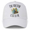 Casquette Blanche Être toiletteur c'est la vie