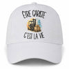 Casquette Blanche Être cariste c'est la vie