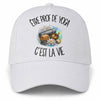 Casquette Blanche Être prof de yoga c'est la vie