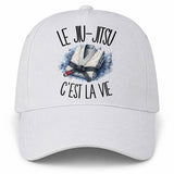Casquette Blanche Le jiu-jitsu c'est la vie