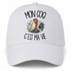 Casquette Blanche Mon coq c'est ma vie