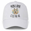 Casquette Blanche Mon lama c'est ma vie