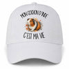 Casquette Blanche Mon cochon d'Inde c'est ma vie