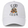 Casquette Blanche Le loto c'est la vie