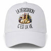 Casquette Blanche La dégustation c'est la vie
