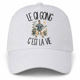 Casquette Blanche Le qi gong c'est la vie