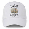 Casquette Blanche La résine c'est la vie