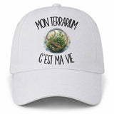 Casquette Blanche Mon terrarium c'est ma vie