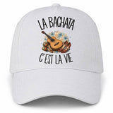 Casquette Blanche La bachata c'est la vie