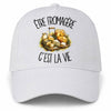 Casquette Blanche Être fromagère c'est la vie