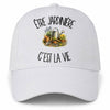 Casquette Blanche Être jardinière c'est la vie