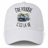 Casquette Blanche Être policière c'est la vie