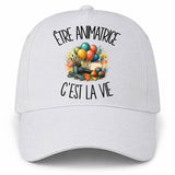 Casquette Blanche Être animatrice c'est la vie