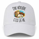 Casquette Blanche Être hôtelière c'est la vie