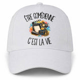 Casquette Blanche Être comédienne c'est la vie