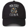 Casquette Noire Mon Teckel c'est ma vie