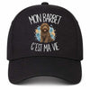 Casquette Noire Mon Barbet c'est ma vie