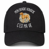 Casquette Noire Mon Braque Hongrois c'est ma vie