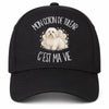 Casquette Noire Mon Coton de Tuléar c'est ma vie