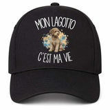 Casquette Noire Mon Lagotto c'est ma vie