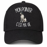 Casquette Noire Mon Pointer c'est ma vie