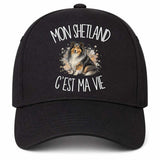 Casquette Noire Mon Shetland c'est ma vie