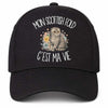 Casquette Noire Mon Scottish Fold c'est ma vie