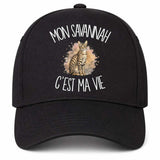 Casquette Noire Mon Savannah c'est ma vie