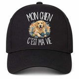Casquette Noire Mon Chien c'est ma vie