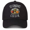 Casquette Noire Les conserves c'est la vie