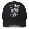 Casquette Noire Le spinning c'est la vie