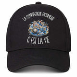 Casquette Noire La gymnastique rythmique c'est la vie