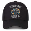 Casquette Noire Le cardio dance c'est la vie