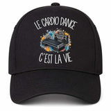 Casquette Noire Le cardio dance c'est la vie