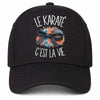 Casquette Noire Le karaté c'est la vie