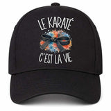 Casquette Noire Le karaté c'est la vie