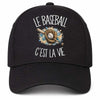 Casquette Noire Le baseball c'est la vie