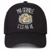 Casquette Noire Ma gerbille c'est ma vie