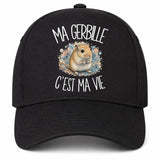 Casquette Noire Ma gerbille c'est ma vie