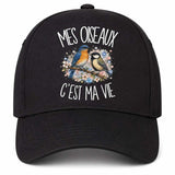 Casquette Noire Mes oiseaux c'est ma vie