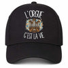 Casquette Noire L'orgue c'est la vie
