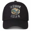 Casquette Noire La géographie c'est la vie