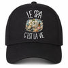 Casquette Noire Le spa c'est la vie