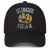 Casquette Noire Les sangliers c'est la vie