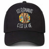 Casquette Noire Les éléphants c'est la vie