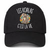 Casquette Noire Les koalas c'est la vie