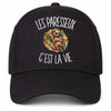 Casquette Noire Les paresseux c'est la vie